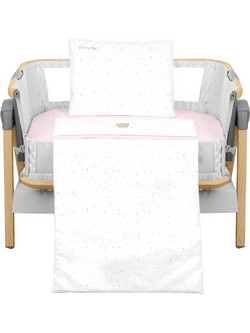 KikkaBoo Dream Big Σετ Λίκνου White/Pink 3τμχ