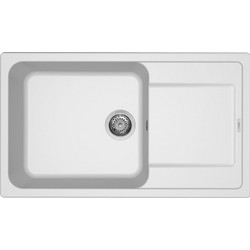 Elleci Life 410 Ένθετος Νεροχύτης Γρανίτη Αντιστρεφόμενος Granitek Bianco 86x50cm