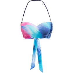 4F Bikini Top Strapless Τιρκουάζ Φούξια H4L21-KOS002G-90A