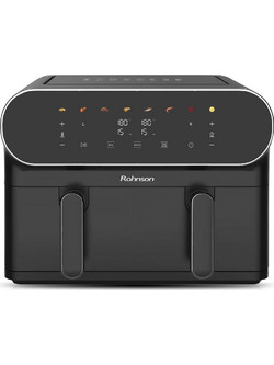 Rohnson R-2854 Air Fryer 10lt με Διπλό Κάδο