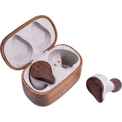 Akai BTE-W300ENC Ακουστικά Bluetooth In Ear Bamboo