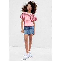 Gap Παιδικό T-Shirt Κοντομάνικο Λευκό Κόκκινο 665829001