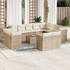 vidaXL Σετ Σαλόνι Κήπου Rattan 13τμχ Μπεζ 3218538
