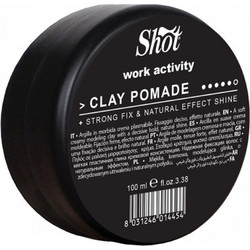 Shot Work Activity Clay Pomade Μαλλιών Δυνατό Κράτημα 100ml