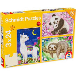Παιδικό Puzzle Schmidt Χαριτωμένα Ζωάκια 3x48 Κομμάτια