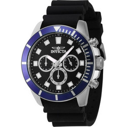 Invicta Pro Diver Ανδρικό Ρολόι με Μαύρο Καουτσούκ Λουράκι 46079