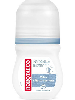 Borotalco Invisible Talco Αποσμητικό Roll On 48h 50ml