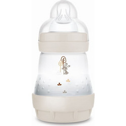 Mam Easy Start Bunny Πλαστικό Μπιμπερό με Θηλή Σιλικόνης κατά των Κολικών 0+ Μηνών Beige 160ml