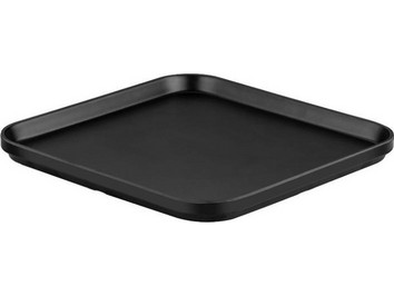 Espiel Πιάτο Γλυκού Μελαμίνης Τετράγωνο Black Gravity Matt 18x18cm MLB2314K48-6