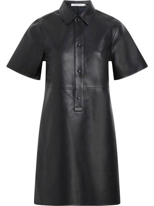 Calvin Klein Mini Καθημερινό Φόρεμα Δερμάτινο Μαύρο J20J223964-BEH