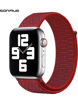 Sonique Nylon Λουράκι Υφασμάτινο Red (Apple Watch 38 / 40 / 41mm)