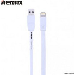 Remax RC-001i Flat USB-A to Lightning Cable 2m White 6954851259732
