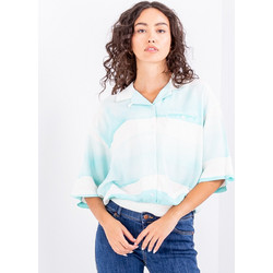 Volcom Stay Stripes Γυναικείο Πουκάμισο 3/4 Μεταξωτό Γαλάζιο B0412309
