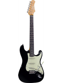 Eko Guitars S300 VNOS Ηλεκτρική Κιθάρα ST Style με SSS Μαγνήτες Black