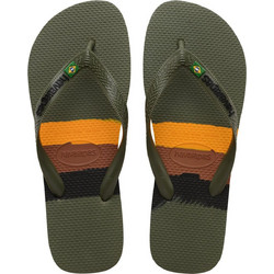 Havaianas Brasil Tech Ανδρικές Σαγιονάρες Χακί 4147239-0869