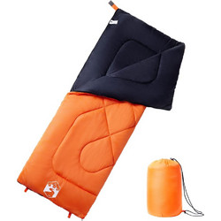 vidaXL Sleeping Bag Μονό 3 Εποχών Πορτοκαλί 94464