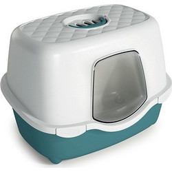 Stefanplast Tres Chic Indoor Τουαλέτα Γάτας Κλειστή με Φίλτρο Πράσινη Μ56xΠ39xΥ39cm
