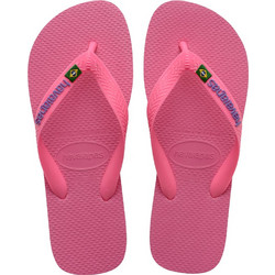 Havaianas Brasil Logo Ανδρικές Σαγιονάρες Αντιολισθητικές Φούξια 4110850-0129