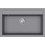Helika Quadro SQQ103-202W Ένθετος Νεροχύτης Γρανίτη Γκρι 79x51cm