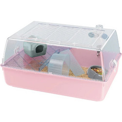 Ferplast Mini Duna Κλουβί για Χάμστερ Ροζ 55x39x27cm