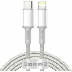 Baseus Braided USB-C to Lightning Cable 20W 2m White BASCATLGDA02