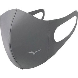 Mizuno Υφασμάτινη Μάσκα Προστασίας Γκρι Σκούρο