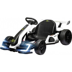 HOMCOM Ηλεκτροκίνητο Παιδικό Go Kart Μονοθέσιο 24V Λευκό 370-287V90WT