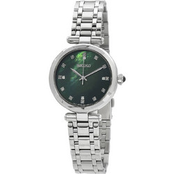 Seiko Diamond Γυναικείο Ρολόι με Ασημί Μεταλλικό Μπρασελέ SRZ535P1