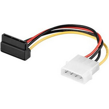 Goobay 93030 Καλώδιο Τροφοδοσίας 15-Pin SATA to 4-Pin Molex Male 0.13m Multicolor