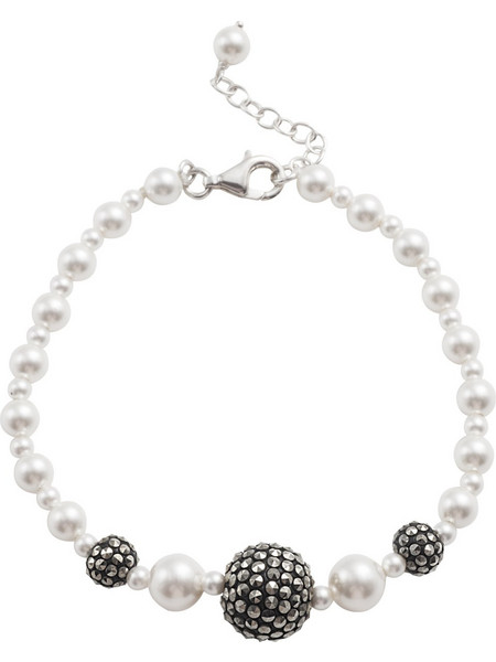 Silverline Γυναικείο Βραχιόλι από Ασήμι 925 με Πέρλα 0230363801