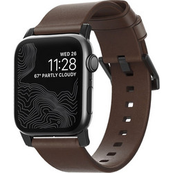 Nomad Traditional Λουράκι Δερμάτινο Brown / Black (Apple Watch 42 / 44 / 45mm)