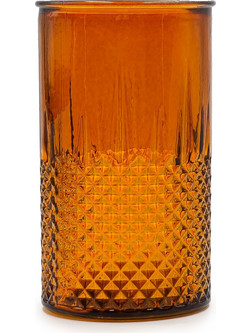 Ποτήρι Νερού Γυάλινo Glass Drops Diamante Πορτοκαλί 450ml 2393DB48