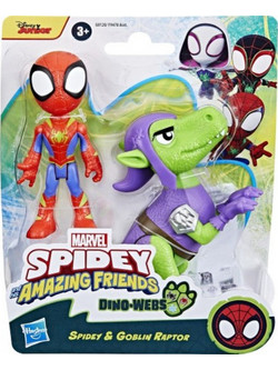 Hasbro Spidey & His Amazing Friends Dino-Webs Goblin Raptor Σετ Φιγούρες Δράσης για 3+ Ετών