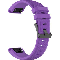 Techsuit QuickFit W058 Λουράκι Σιλικόνης Purple (Garmin Forerunner 220 / 230 / 235 / 630 / 735 / Instinct 2S / Approach S70)