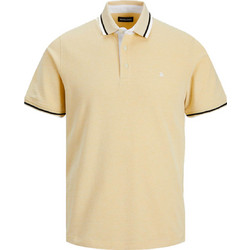 Jack & Jones Ανδρική Μπλούζα Polo Κοντομάνικη Κίτρινη 12136668