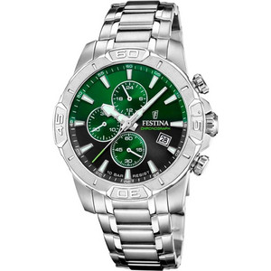 Festina Ανδρικό Ρολόι Χρονογράφος με Ασημί Μεταλλικό Μπρασελέ F20704/5 Festina Ανδρικό Ρολόι Χρονογράφος με Ασημί Μεταλλικό Μπρασελέ F20704/5