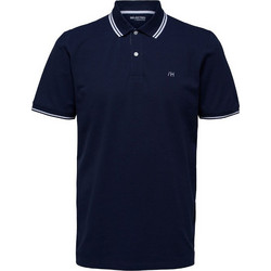 Selected Ανδρική Μπλούζα Polo Κοντομάνικη Navy Μπλε 16082841