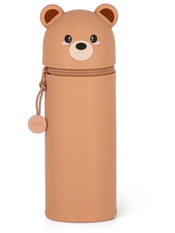 Legami Kawaii Bear Κασετίνα Βαρελάκι Καφέ KA0011