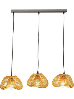Kare Design Aloha Κρεμαστό Φωτιστικό Οροφής Τρίφωτο Μπεζ 56534