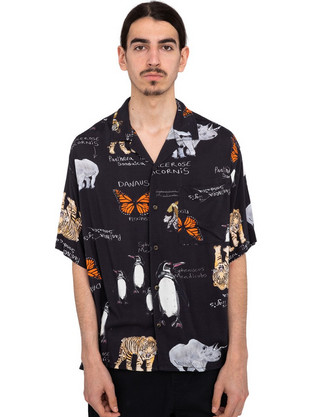 Element Ανδρικό Πουκάμισο Κοντομάνικο Overshirt Μαύρο ELYWT00118-KVD6