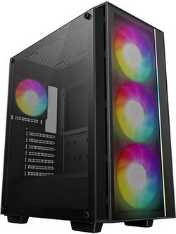 Deepcool Matrexx 55 Mesh V4 C Black Gaming Midi Tower Κουτί Υπολογιστή RGB με Πλαϊνό Παράθυρο