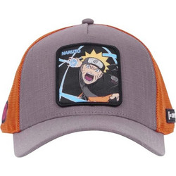 Capslab Naruto Ανδρικό Καπέλο Jockey με Δίχτυ Snapback Υφασμάτινο Γκρι NS21CTNSA