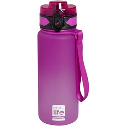 Ecolife Παιδικό Παγούρι Πλαστικό BPA Free Φούξια 500ml