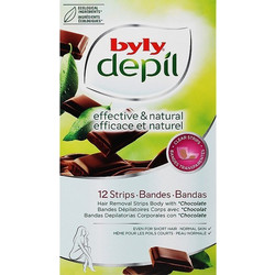 Byly Depil Chocolate Ταινίες Αποτρίχωσης για Σώμα 24τμχ