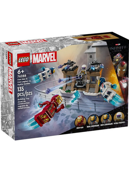 Lego Marvel Avengers Iron Man & Iron Legion vs. Hydra Soldier για 6+ Ετών 76288