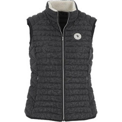 Sun Valley Αμάνικο Γυναικείο Μπουφάν Puffer Μακρύ Μαύρο ANGSO-9999