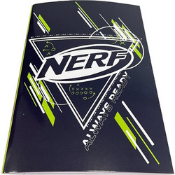 Gim Nerf Always Ready Τετράδιο Ριγέ B5 40 Φύλλων Μαύρο 336-36400