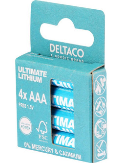 Deltaco Ultimate FSC AAA 4τμχ