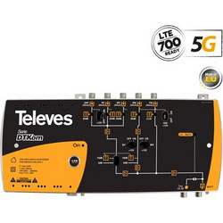 Televes 534120 DTKom F 5G Ενισχυτής Σήματος Κεραίας Τηλεόρασης Κεντρικός 41dB UHF-FM-BIII (DAB)-BIV-FV