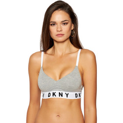 DKNY Μπουστάκι με Ελαφριά Ενίσχυση χωρίς Μπανέλα Γκρι DK4518G
